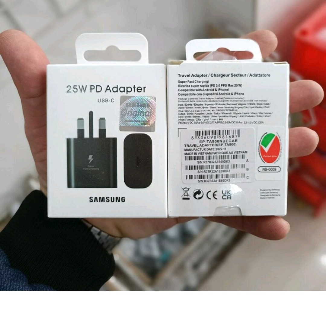شارژر 25 وات اصلی سامسونگ