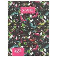 دفتر کلاسوری 200 برگ سلفون مات یووی پلاستیکی شفیعی  طرح گل رنگی کد 60 (پس کرایه)