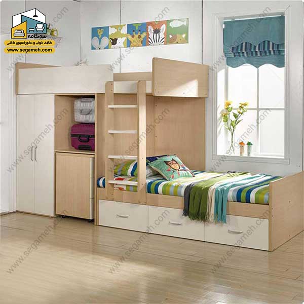تخت خواب دوطبقه کد BTDP79