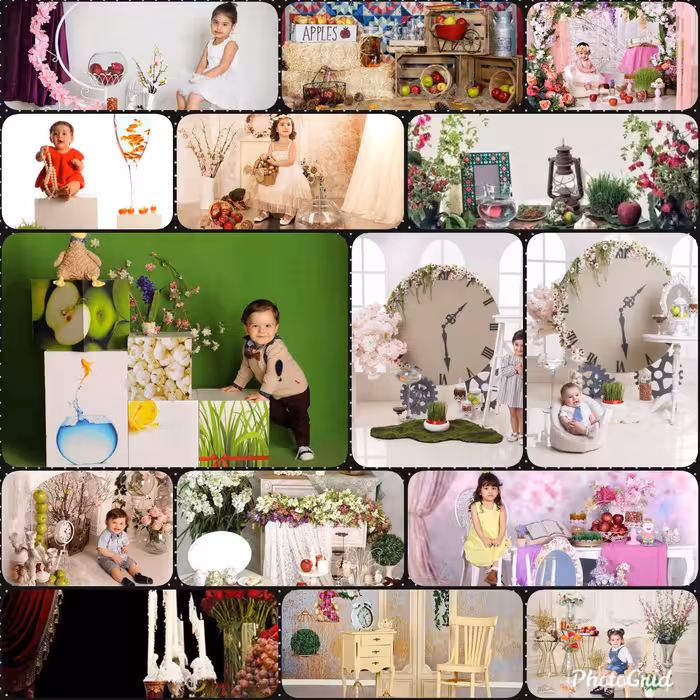 فتوشاپ و مونتاژ عکس کودک تم عید نوروز