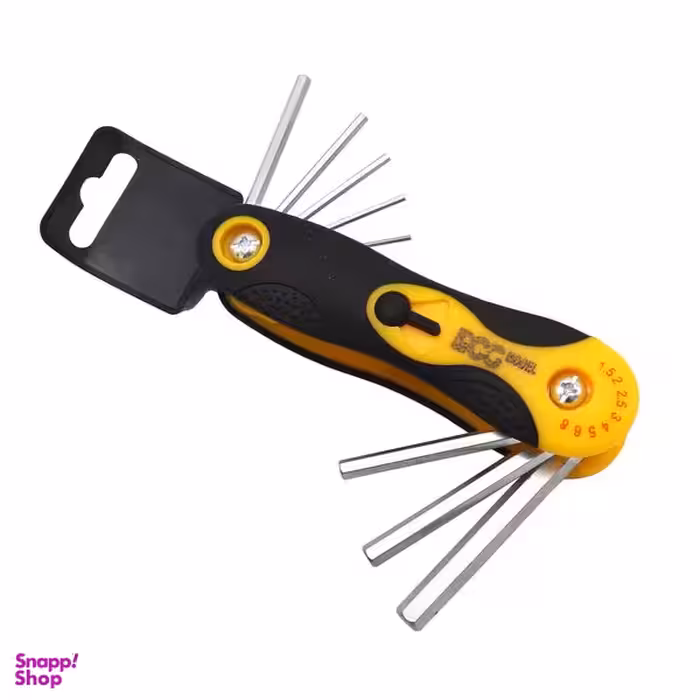 آچار آلن شش گوش مدل داگ کد YPH-6GOSH-1.5-8MM مجموعه 8 عددی