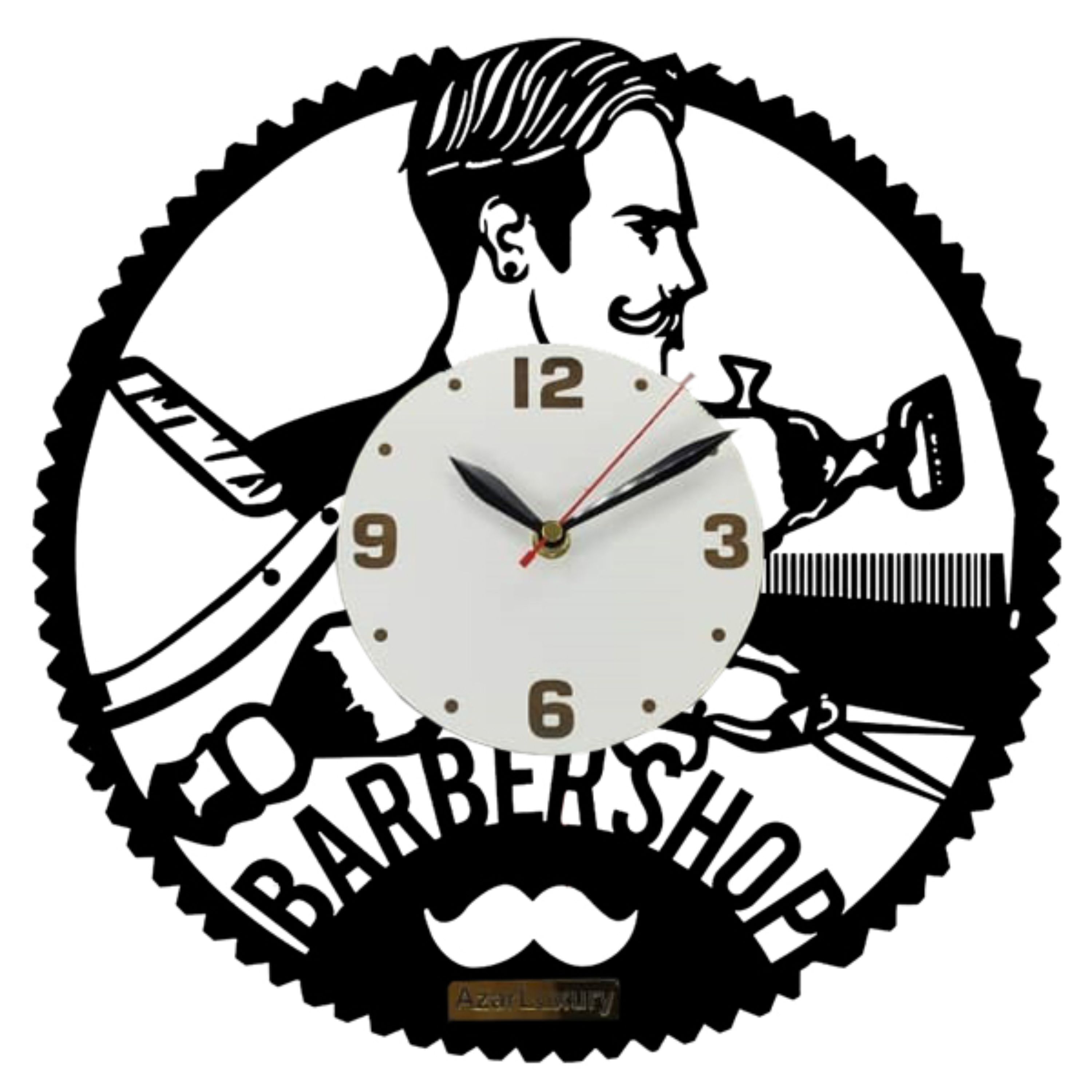 ساعت آرایشگاه مردانه کد 004