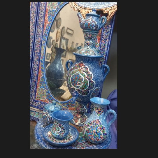 قوری سماور سفالی بسیار عالی و جذاب_ گزینه ای مناسب جهت تزئینی ودکوری