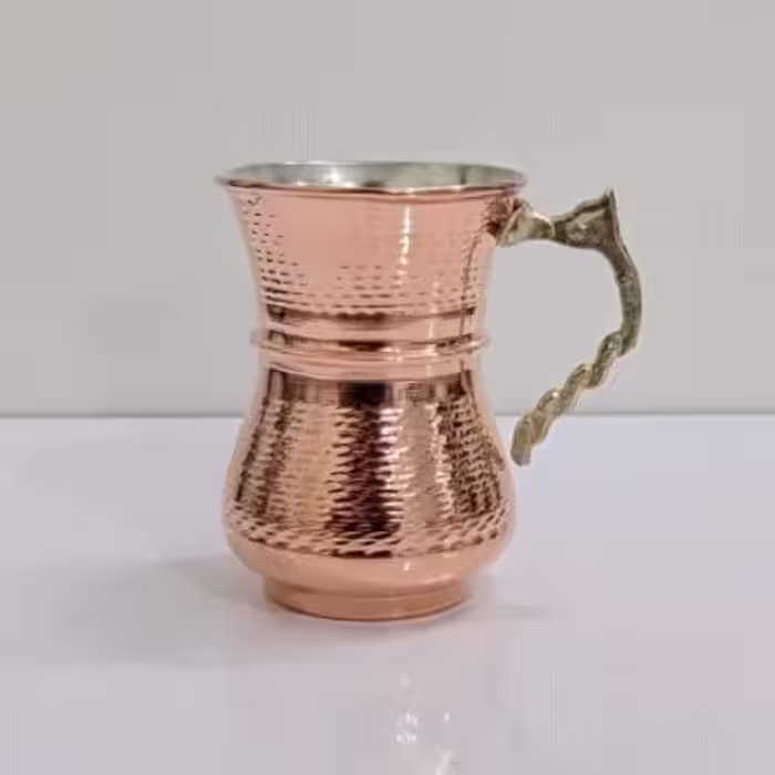لیوان کمرباریک مسی طرح ترک نانوشده