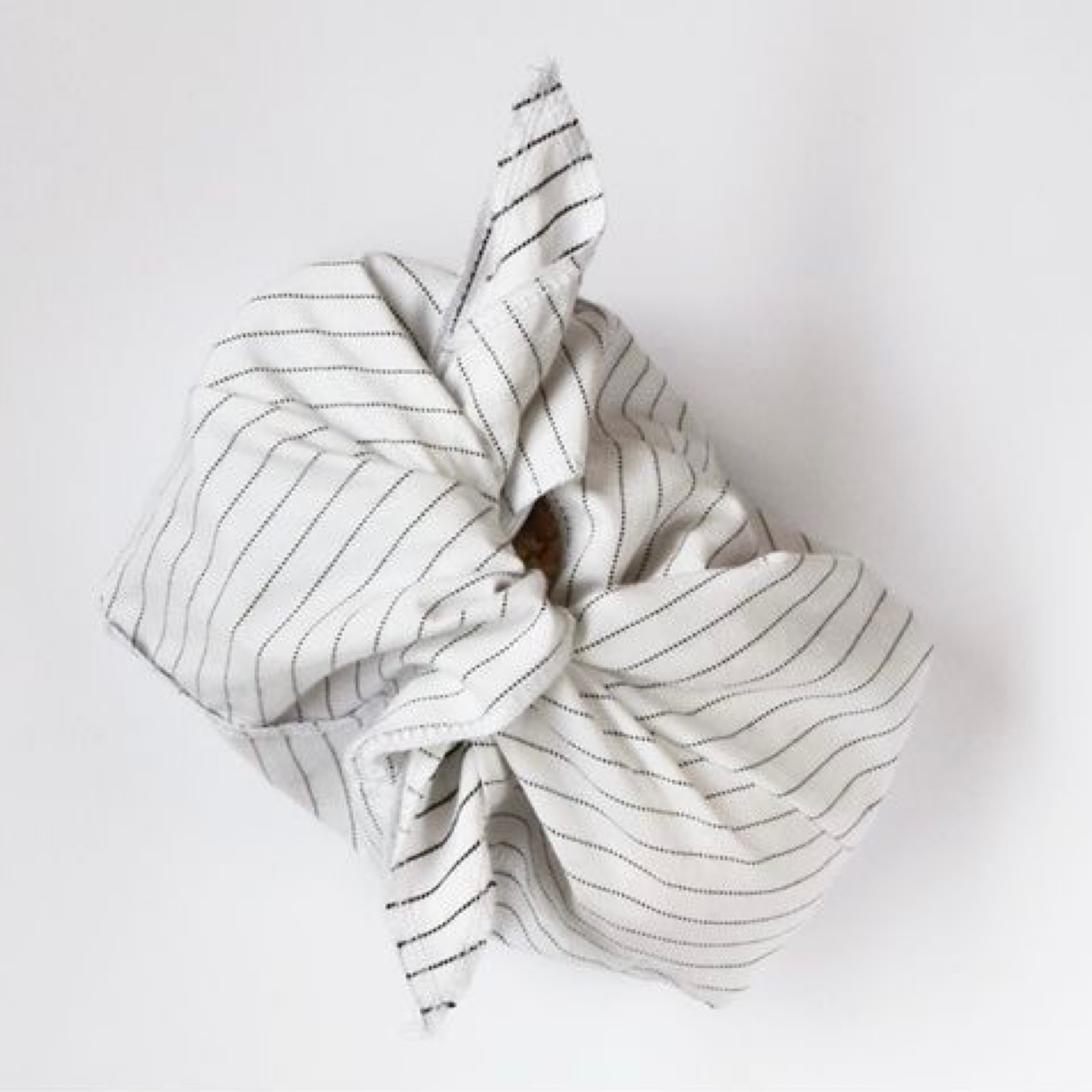 سبد، بقچه غذا، کیف غذا طرح راه راه و سفید ساده