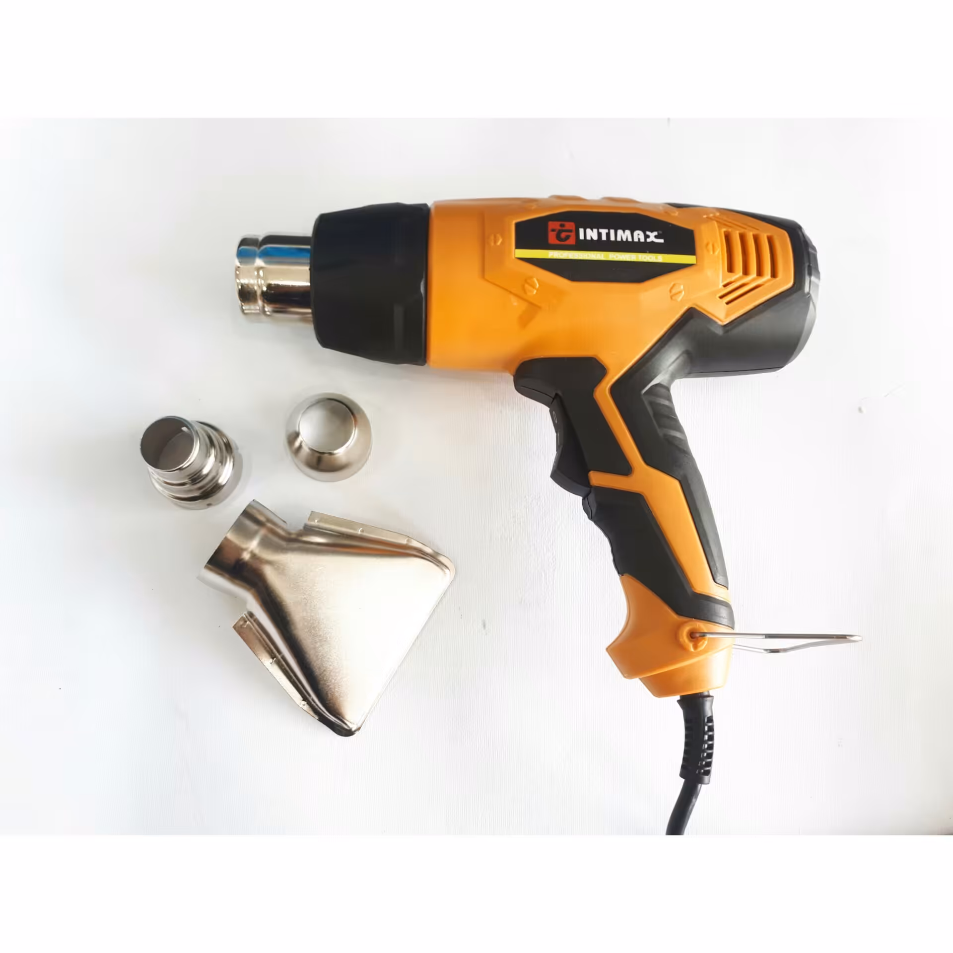 سشوار صنعتی 2100 وات دارای دو درجه 350 و600 سانتی گراد همراه با سه سری جداگانه