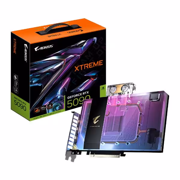 کارت گرافیک گیگابایت مدل AORUS GeForce RTX  5090 XTREME WATERFORCE WB 32G