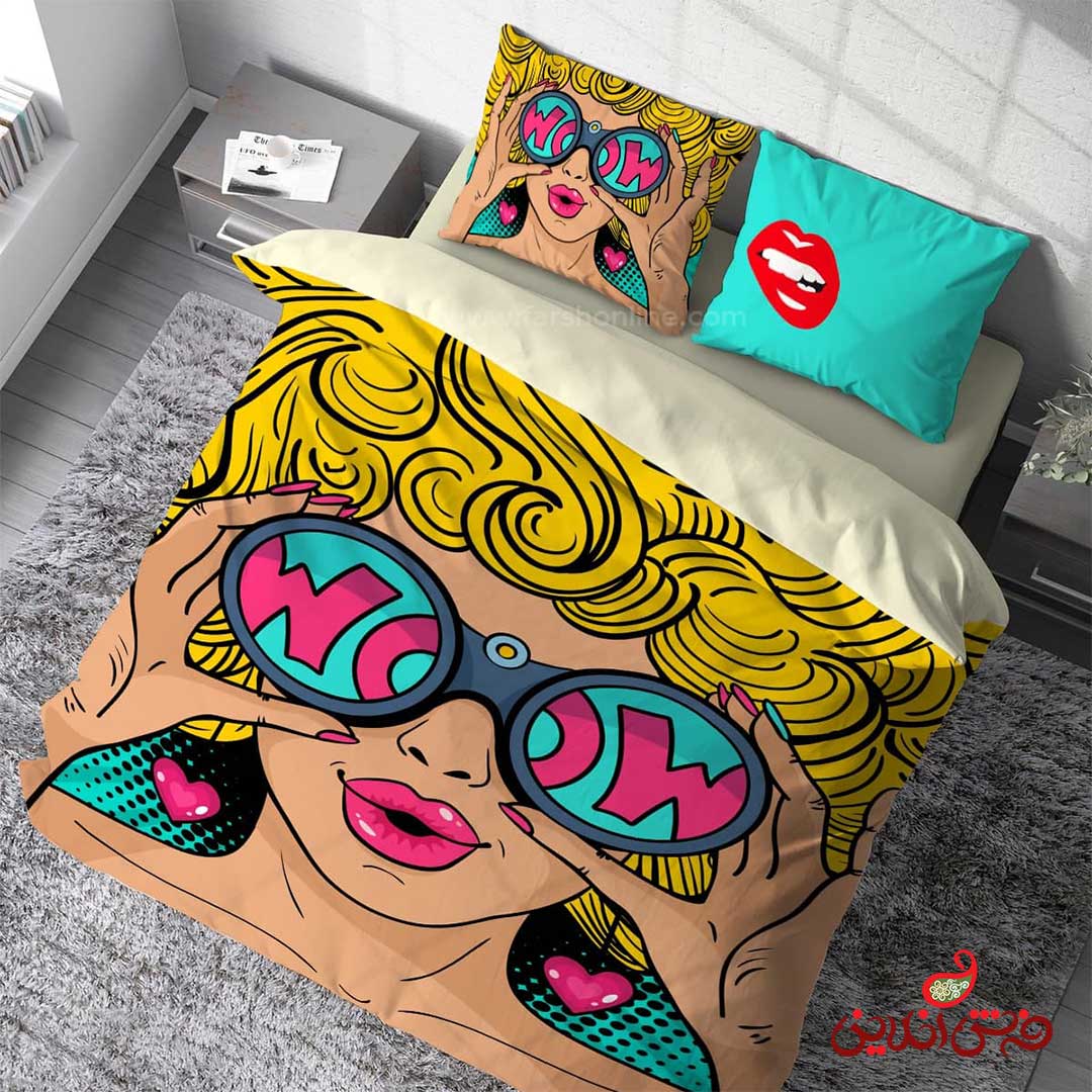 روتختی سه بعدی دخترانه شاد کد 3251