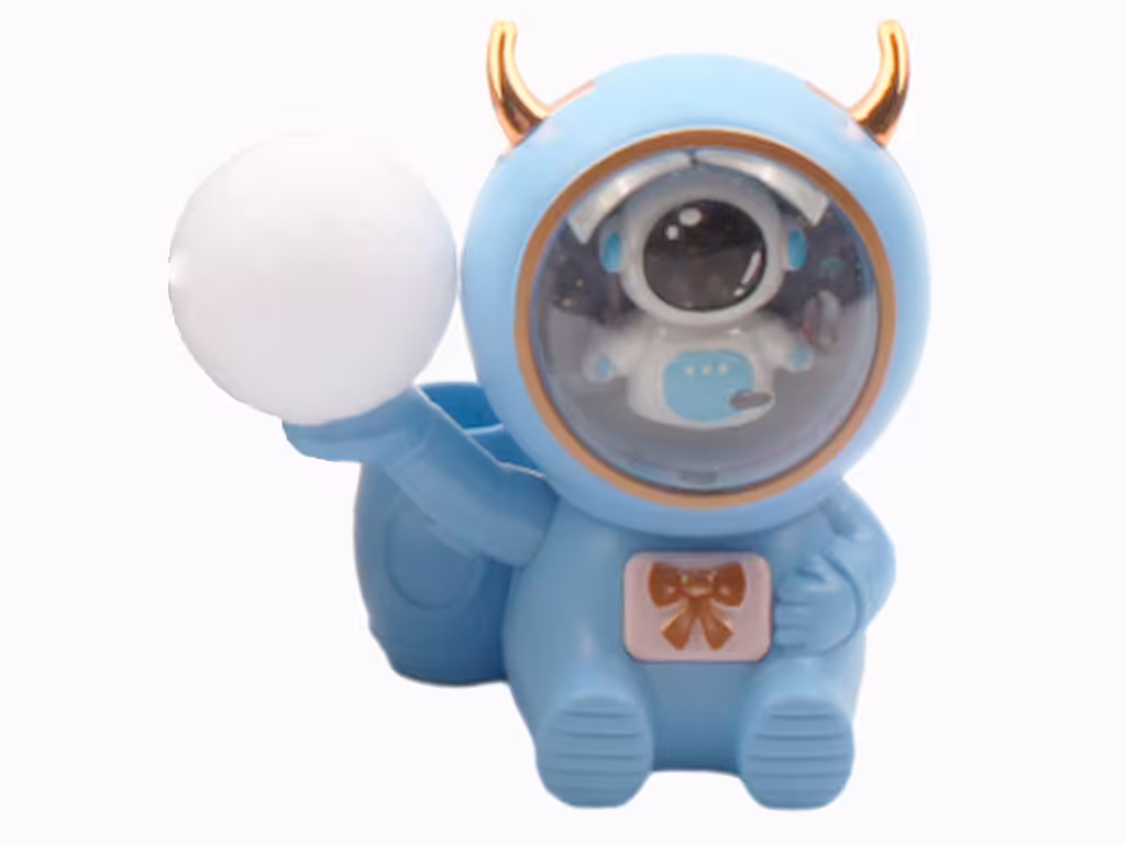 چراغ خواب و مطالعه دارای جاقلمی به همراه تراش طرح فضانورد