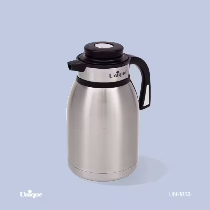 خرید فلاکس 2 لیتری استیل دکمه وسط مدل UN-1838 یونیک | کیفیت بالا و قیمت مناسب