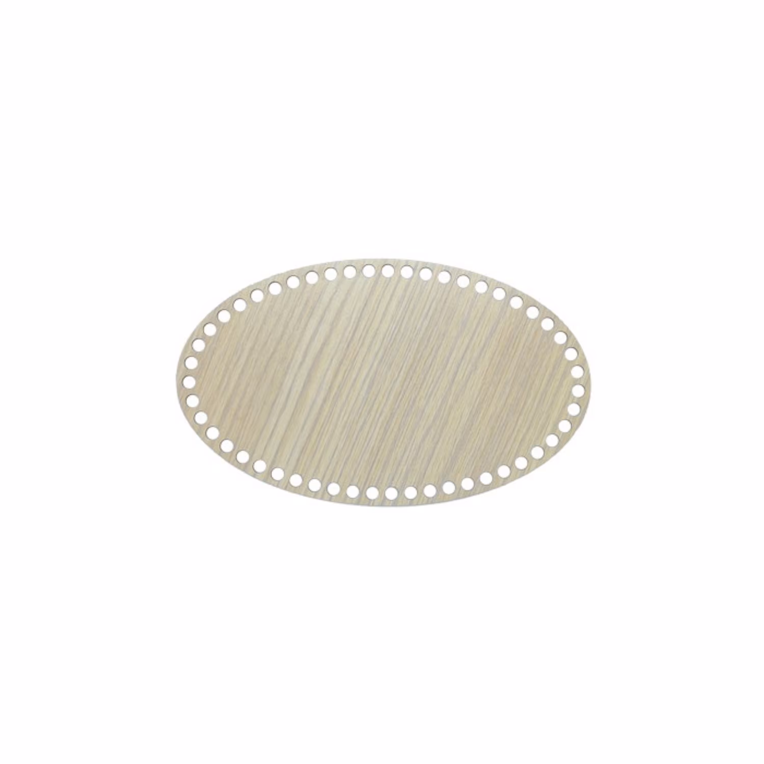 کفی تریکو بیضی چوبی (بسته 6 عددی)(ام دی اف سایز 15x25)