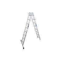 نردبان مفصلی چند کاره 16 پله دو تکه 464 سانتی متر مدل هارمونی آلوم پارس