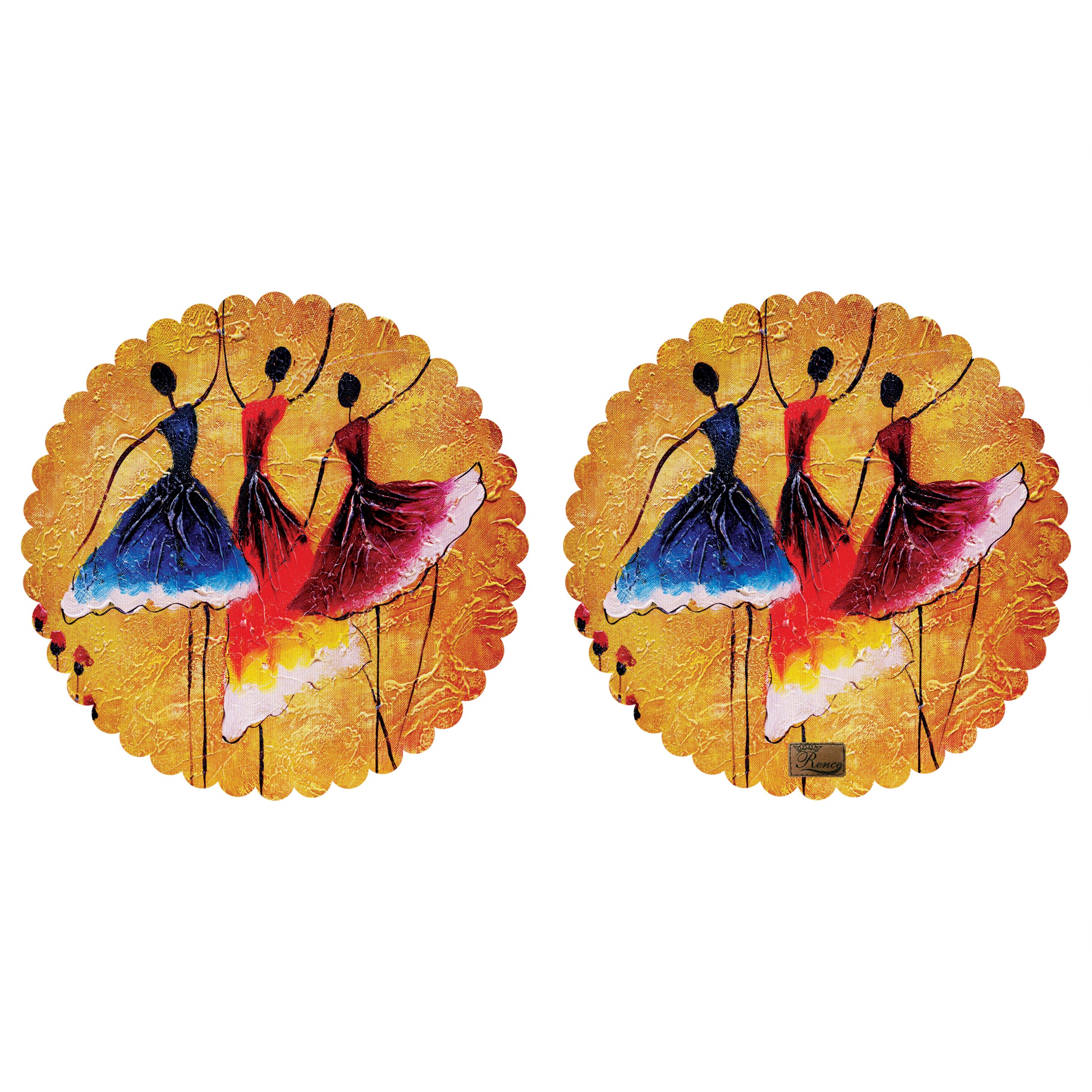 رومیزی مخمل رنس مدل T4-42041 بسته 2 عددی سایز 40x40