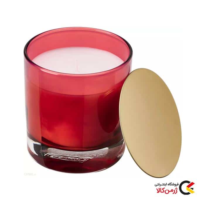 شمع معطر لیوانی قرمز برند ایکیا