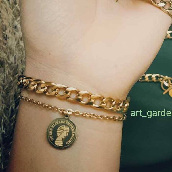 دستبند کارتیر دولاین با سکه الیزابت