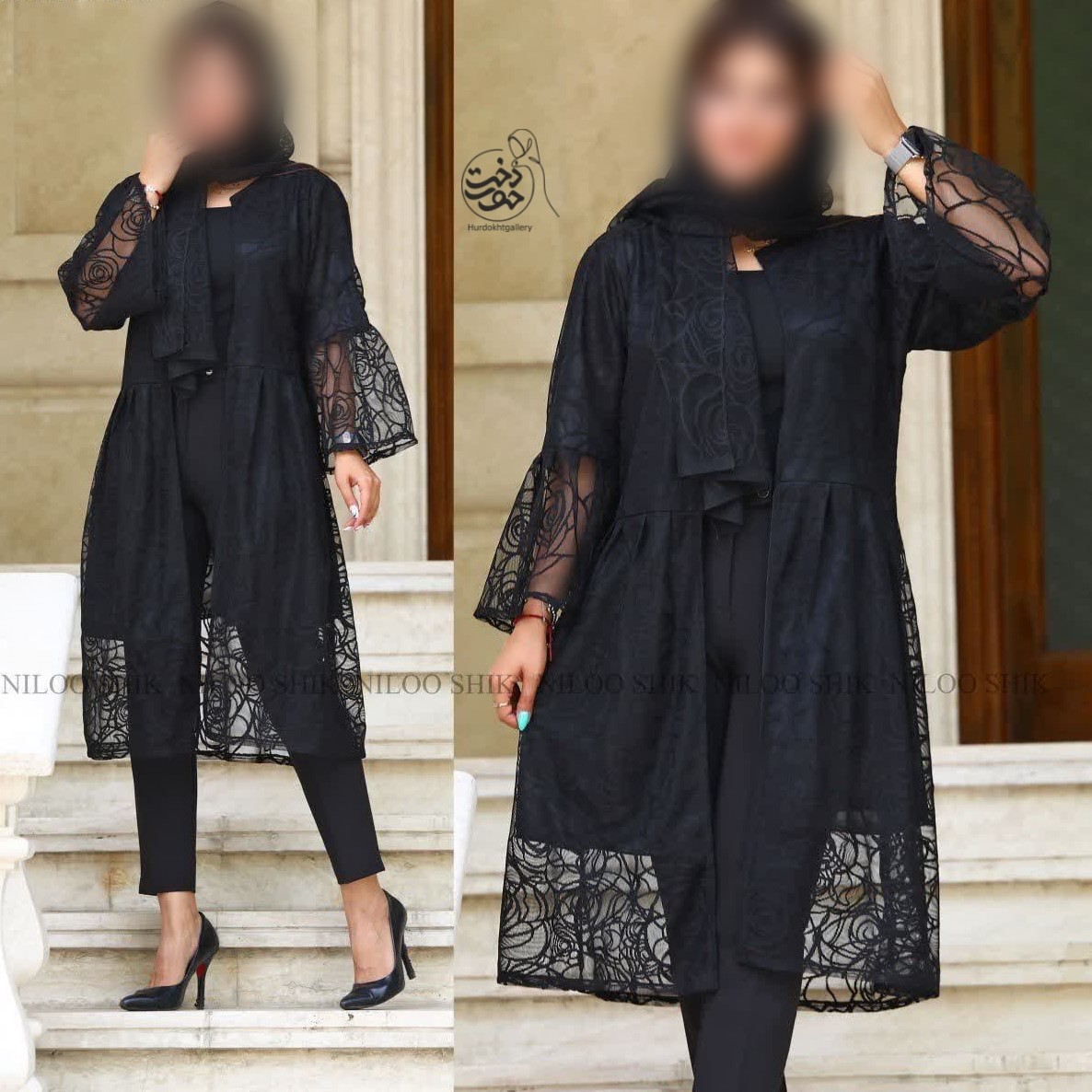 مانتو گیپور به همراه شال مدل طناز در دو طرح