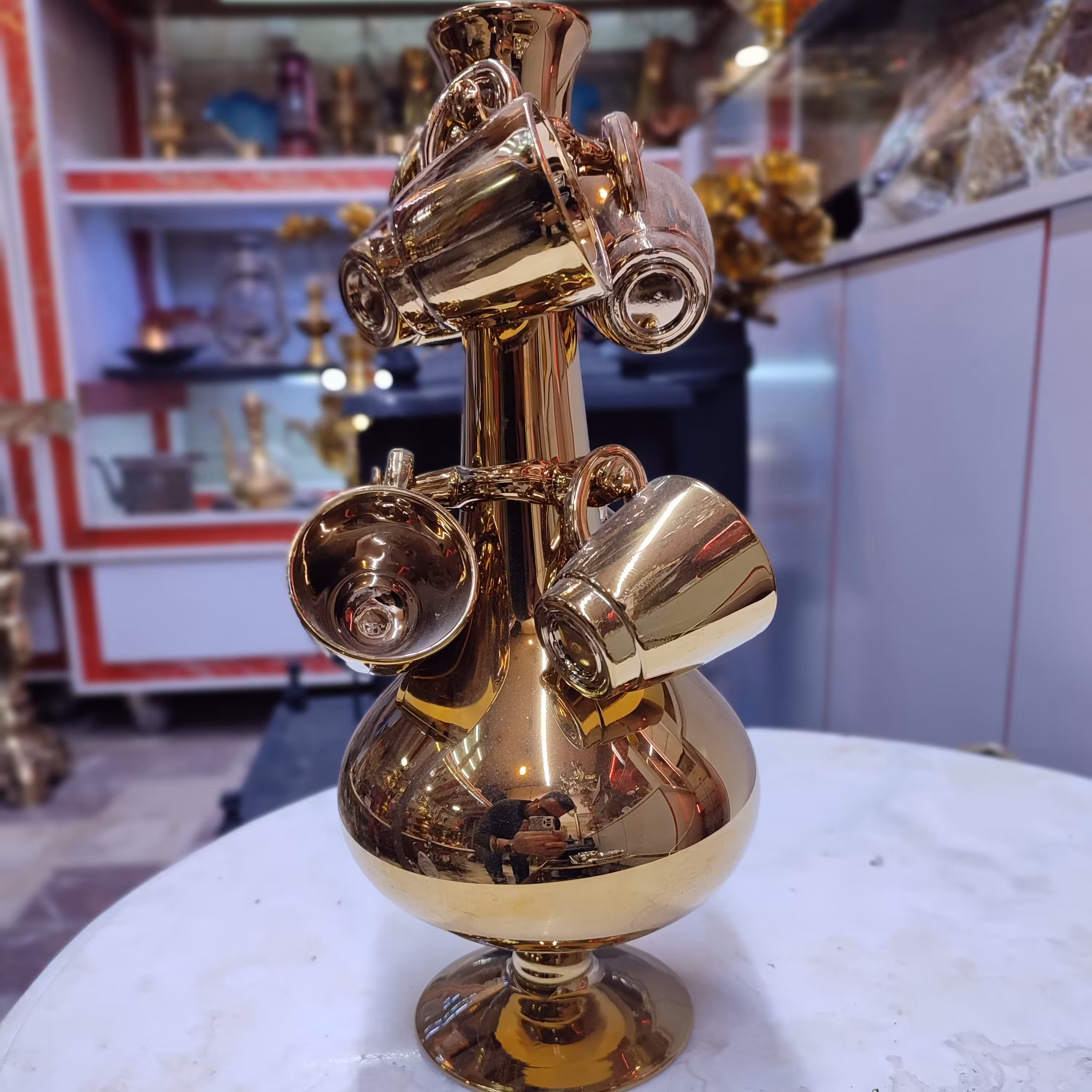 شربت خوری کریستالی طلایی