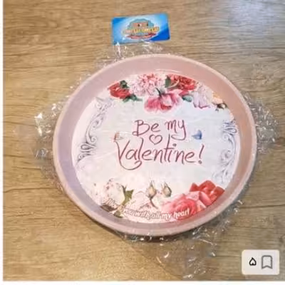 سینی فانتزی گرد گلدار