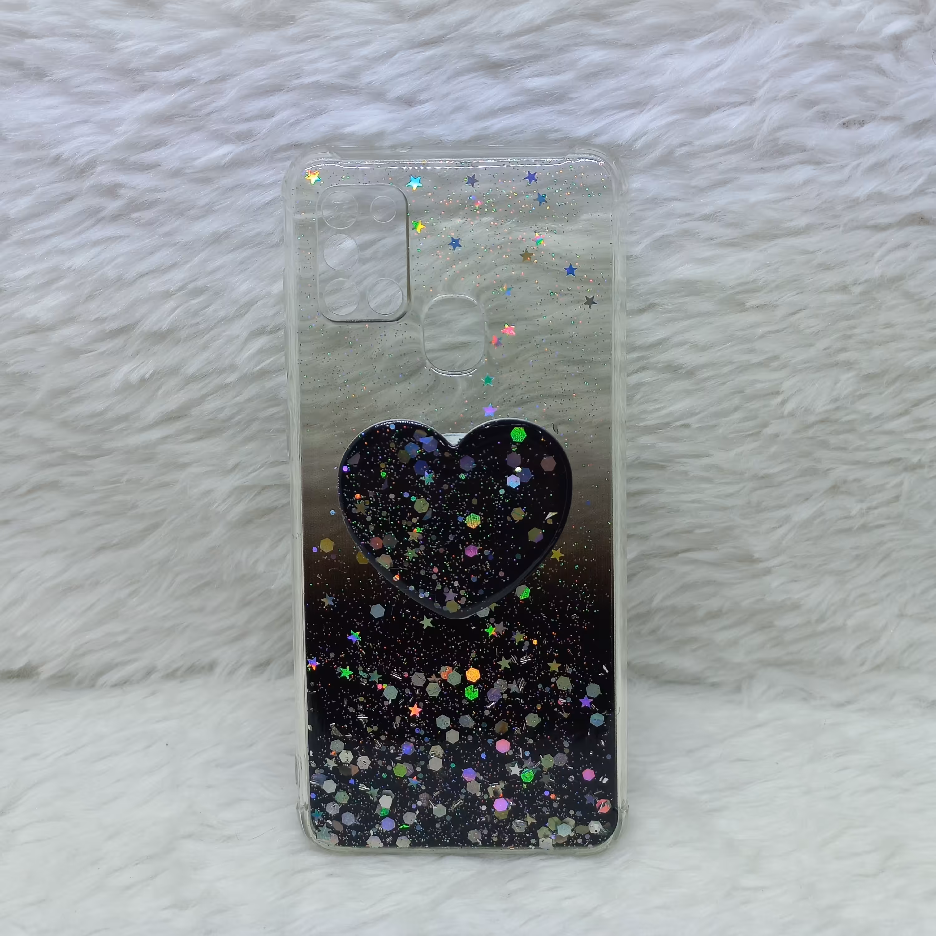 گارد (قاب) گوشی دخترانه A21s مدل اکلیلی با پاپ سوکت مناسب گوشی Samsung A21s