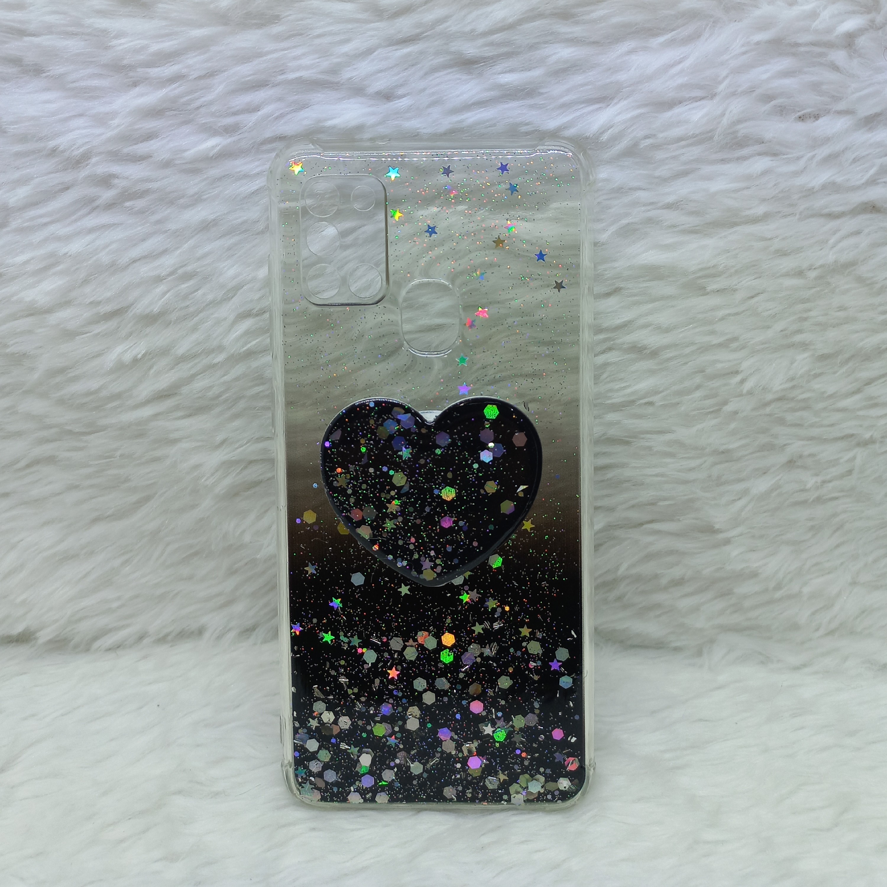 گارد (قاب) گوشی دخترانه A21s مدل اکلیلی با پاپ سوکت مناسب گوشی Samsung A21s