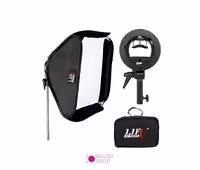 کیت سافت باکس و هولدر فلاش اکسترنال لایف Life 60*60 سری E
