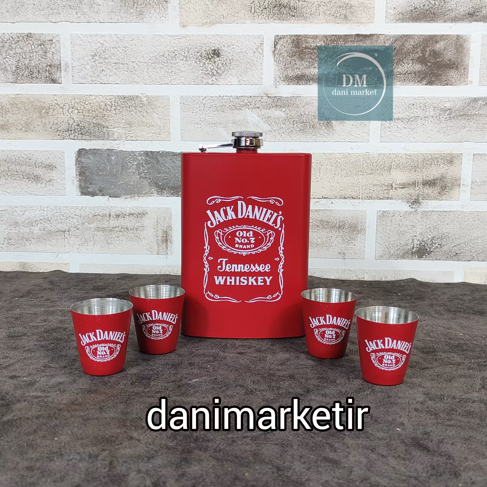 فلاسک جیبی جک دنیلز قرمز 