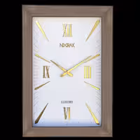 ساعت دیواری چوبی(واناچای) کد 2111 زمینه سفید رنگ عمودی سایز 60 در 40 مستطیل (هزینه ارسال به صورت پس کرایه می باشد)