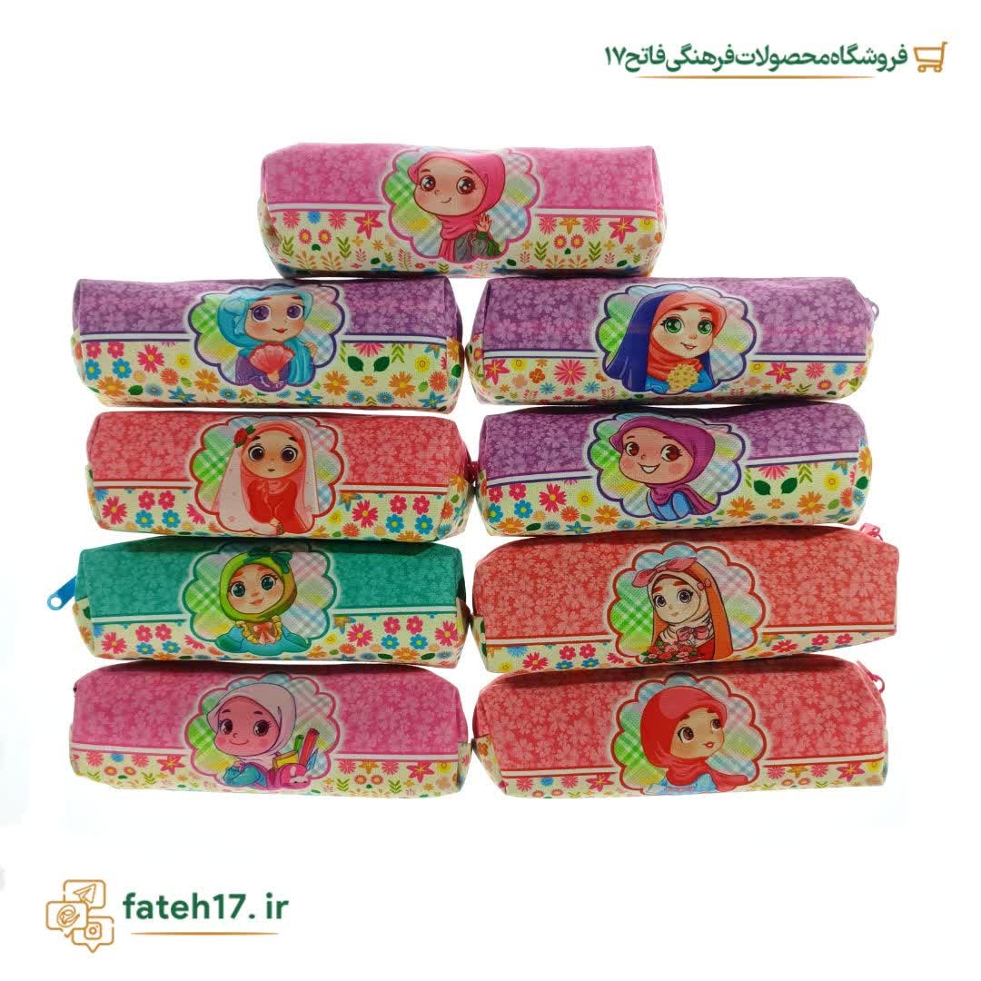 جامدادی مخمل طرح دختر محجبه