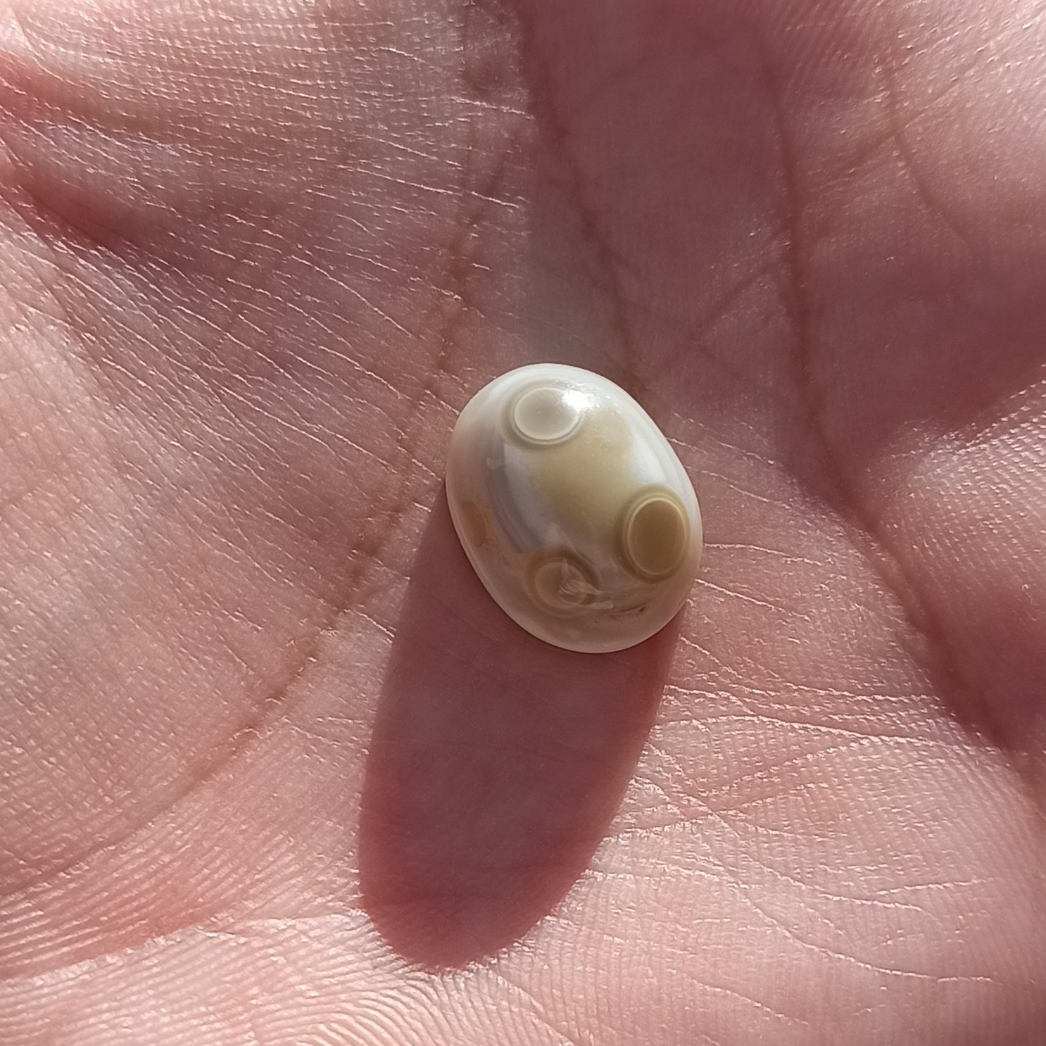 سنگ باباقوری سه چشم طبیعی اصل درجه یک زیبا