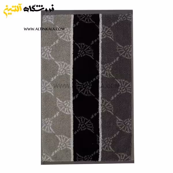 حوله دستی برق لامع مدل فانتزی طوسی 40×80