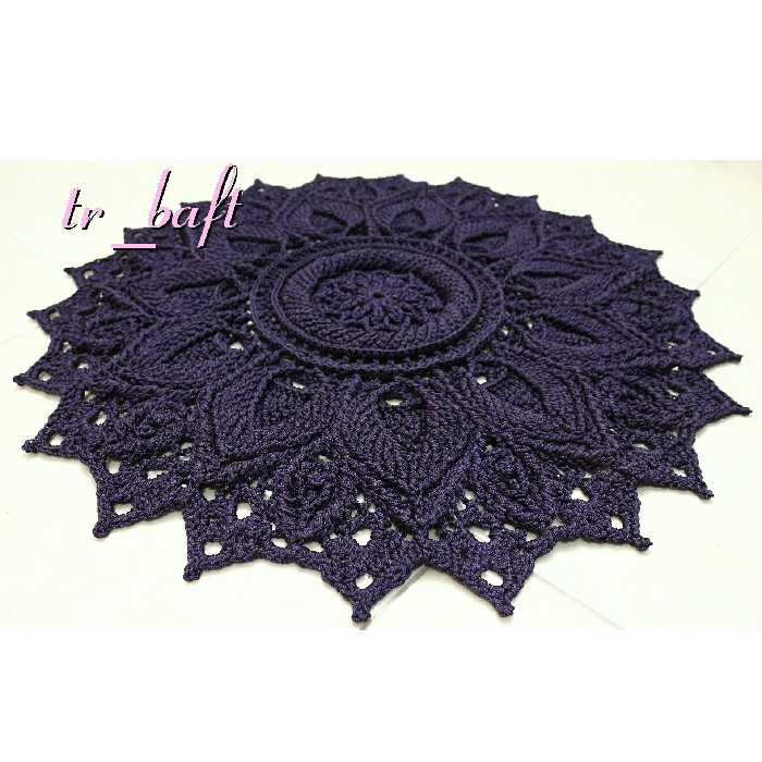 فرشینه  دستبافت اولیتا با قلاب