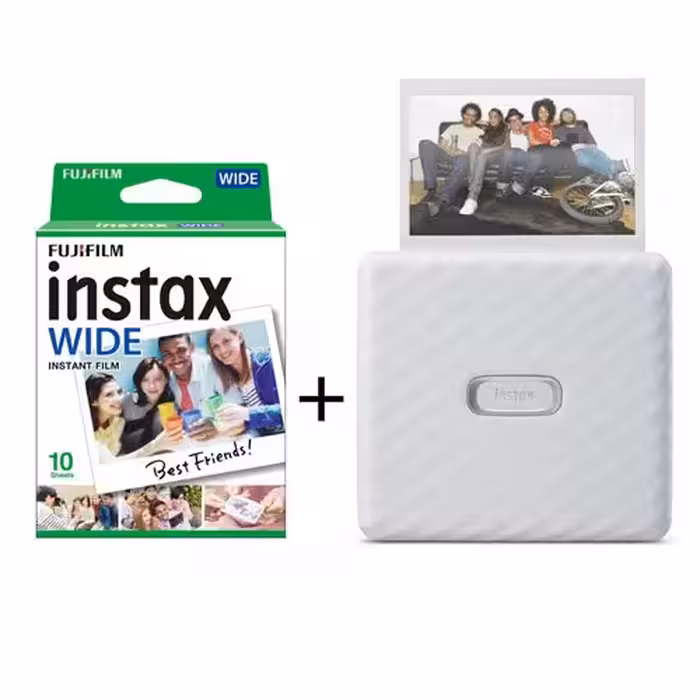 چاپگر عکس فوجی فیلم لینک واید   فیلم 10 تایی FUJIFILM INSTAX Link Wide White
