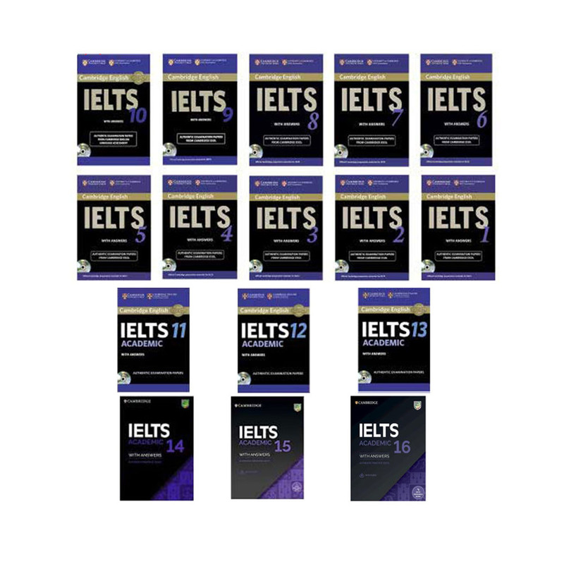 کتاب ENGLISH IELTS اثر جمعی از نویسندگان انتشارات کمبریج 16 جلدی