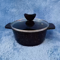 قابلمه گرانیتی سایز 20 پیلو PILAU مشکی با ضمانت 24 ماهه