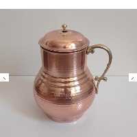 پارچ مسی دربدار دسته برنجی نانو شده