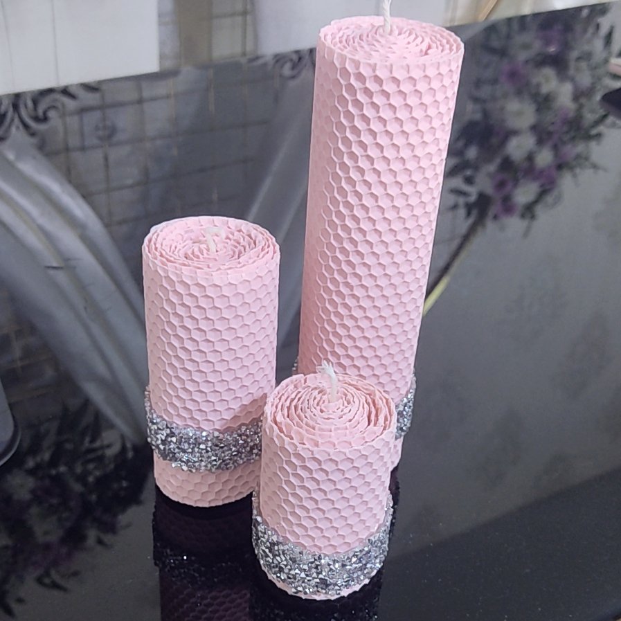 شمع سفره عقد مدل سه تایی