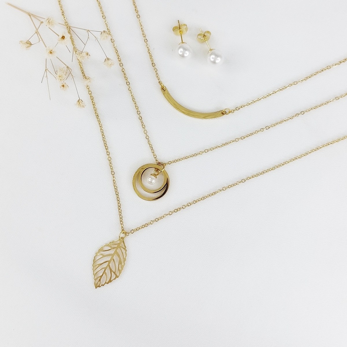 نیمست سه لاین طرح طلا برند استیل کد 10733