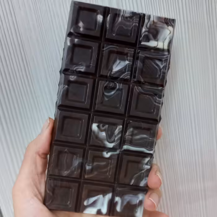 شکلات تبلتی (سرامیکی)- شکلات تلخ و سفید- با مغزیجات