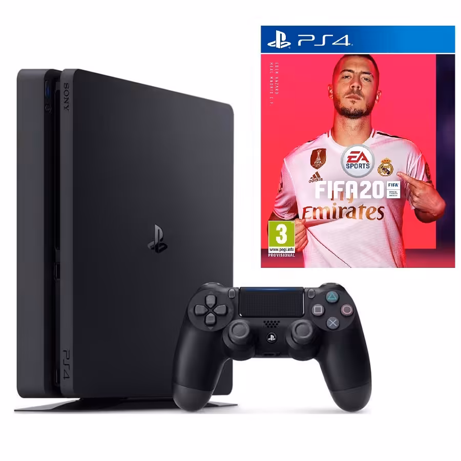 کنسول بازی سونی پلی استيشن 4 اسلیم با حافظه 1 ترابایت همراه بازی FIFA 20