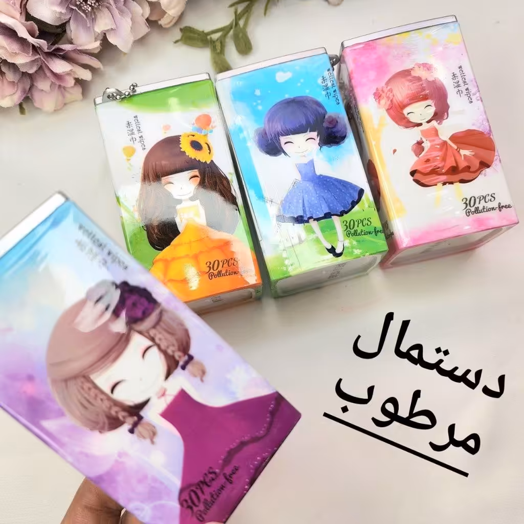 دستمال مرطوب طرح قوطی

