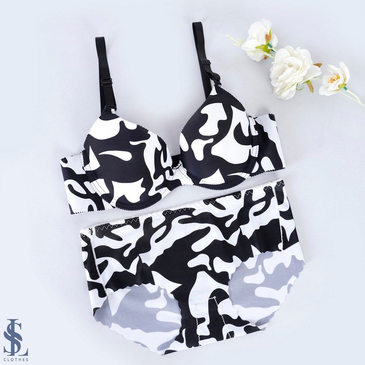 ست شورت و سوتین اسفنجی 