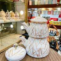 کتری و قوری لعابی شاهین ترکیه