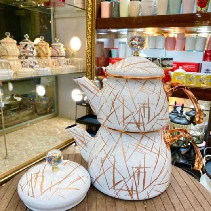 کتری و قوری لعابی شاهین ترکیه