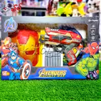 اسباب بازی تفنگ طرح ایرونمن تیر اسفنجی Iron Man SB514