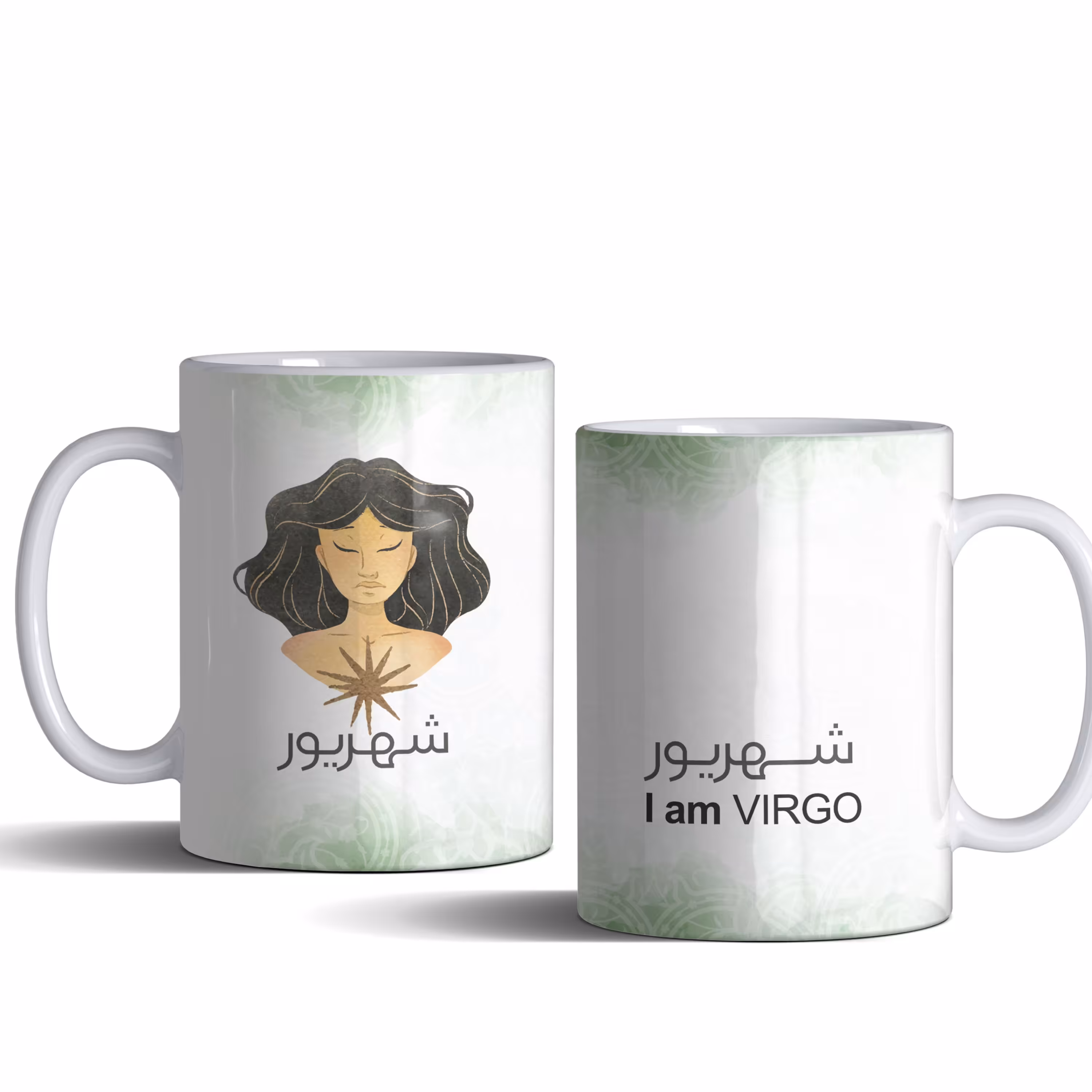 لیوان (ماگ) ماه تولد شهریور با طرح زن