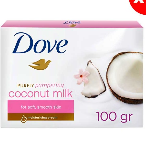 صابون داو عصاره شیر نارگیل 100 گرم مدل Coconut Milk