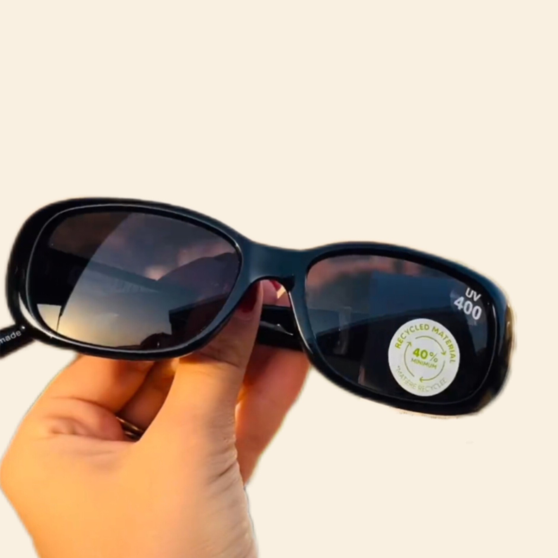 عینک آفتابی uv400 دسته مدل دار