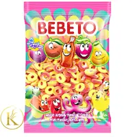 پاستیل کیلویی ببتو مدل حلقه ای هلویی ( یک کیلوگرم) bebeto rings

