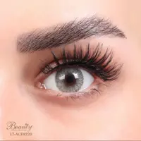 لنز چشم بیوتی سالیانه  مدل ACFA220 شماره17 رنگ خاکستری عسلی متوسط