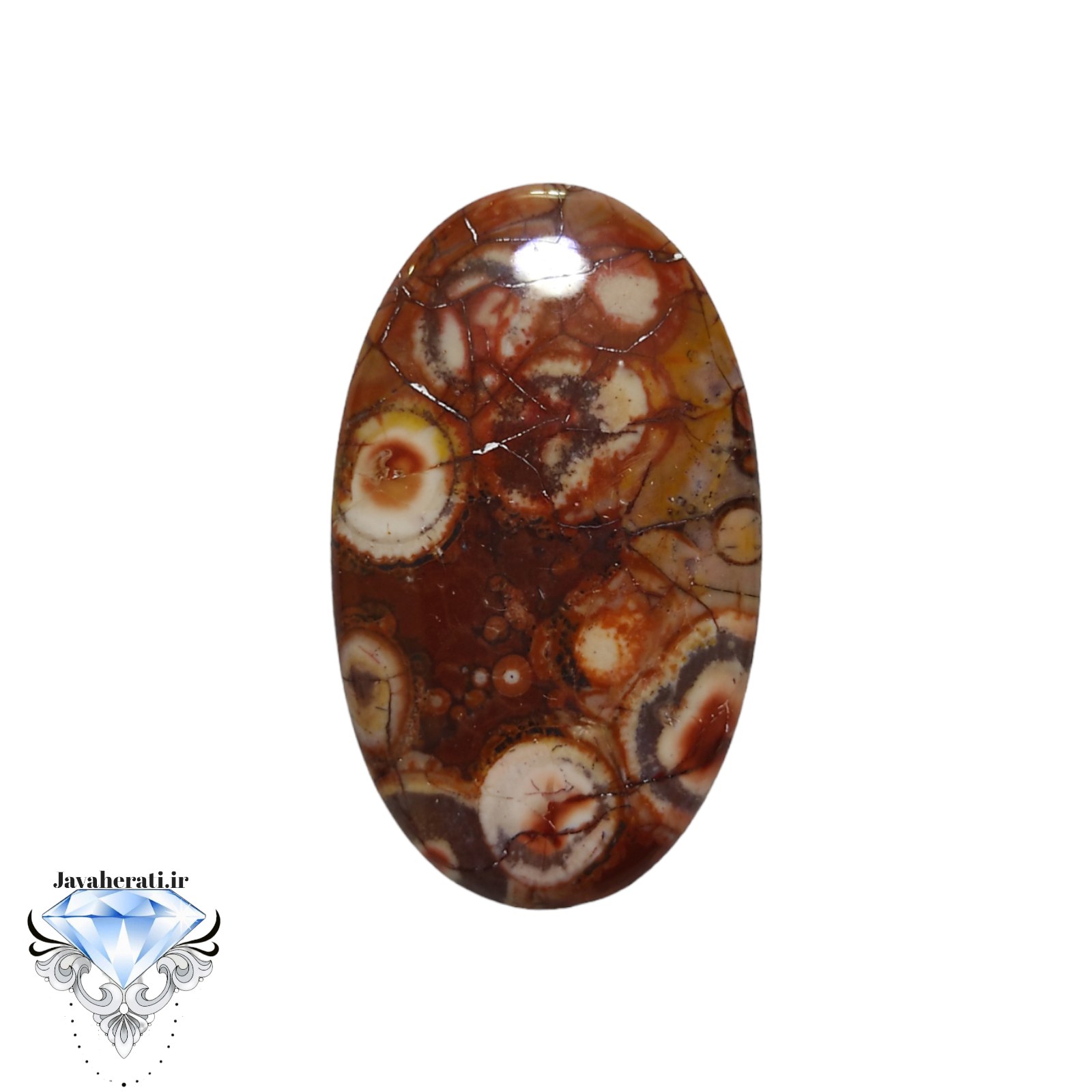 نگین جاسپر چشم پرنده طبیعی و ارزشمند